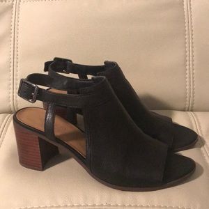 Black, Size 9.5 Franco Sarto Sandal Booties